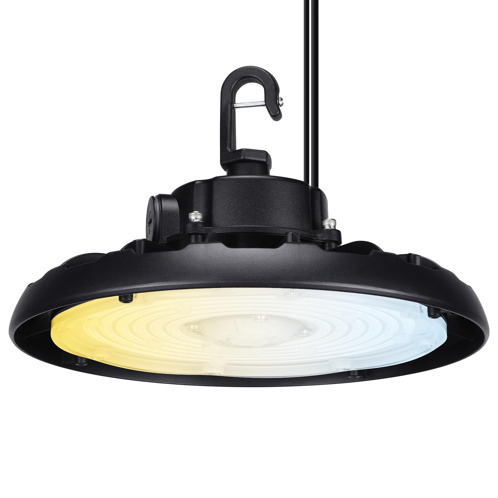 LEONLITE 3CCT 200W/150W/100W UFO LED High Bay Light, 0-10V